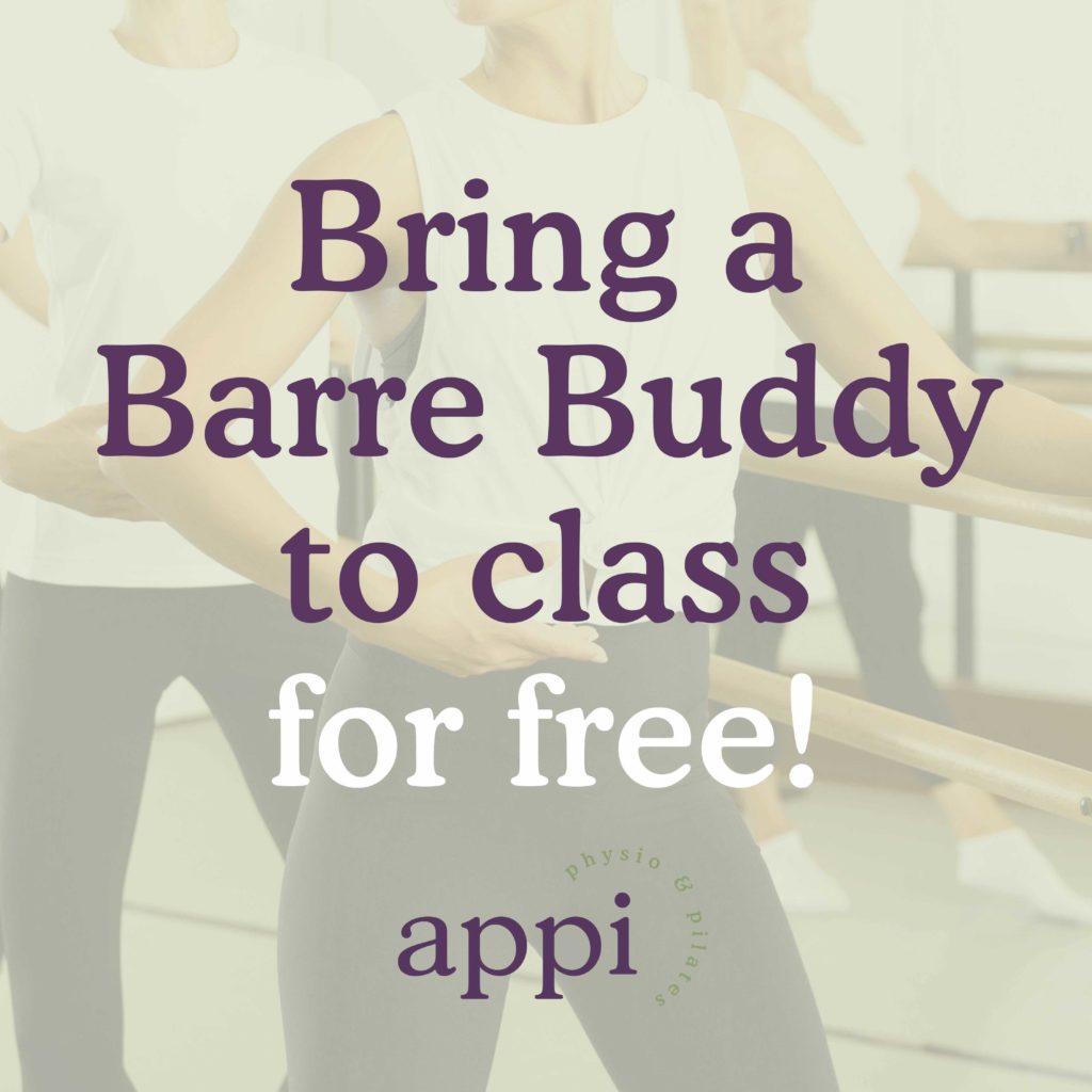 Bring a Barre Buddy to class for free!