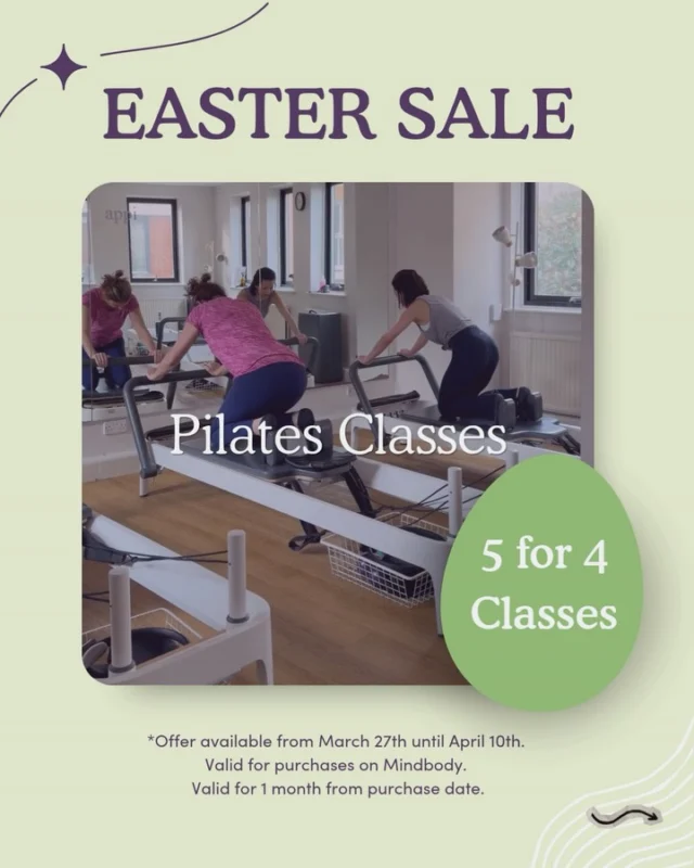 Something a little extra this Easter from APPI Clinics 🌸🐣
We’re treating you to some of our favourite deals of the year because you deserve to feel your best this spring.

🌷 This Easter, we’re offering deals across group classes, physio, rehab, massage and 1-to-1 sessions — so whatever you need, we’ve got you covered.

Whether you’re looking to build a consistent movement practice or book in for some hands-on care, there’s something for everyone. 🧡

🐣 Offer ends 10 April — don’t miss out!
👉 Tap the link in bio to book and take advantage of these Easter offers.

#appiclinics #pilatesstudio #pilateswimbledon #pilateshampstead #reformerpilates