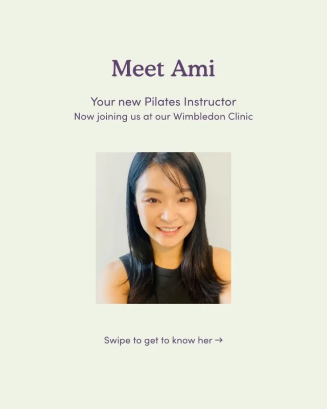 Ami is the newest addition to our Wimbledon clinic, and whether you’re a complete beginner, recovering from injury, or simply ready to feel stronger, her sessions are designed around you. 💛