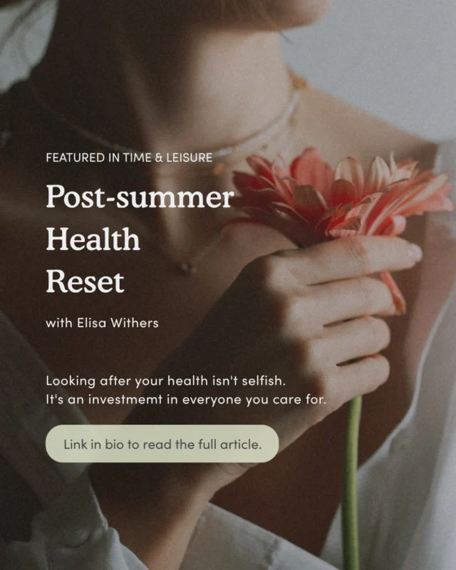 Back to routine after summer? Time to put yourself back on the list. 🍂

In Time & Leisure, our co-founder Elisa Withers shares her post-summer health reset, from daily daylight to strength training and finding your community. 💜

Looking after your health isn’t selfish. It‘s an investment in everyone you care for.

Read the full article via the link in bio 👉

#appiclinics #PostSummerReset #WomensHealth #StrengthTraining #PhysioAndPilates